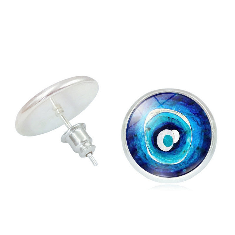 Wholesale Devil Eye Metal Earrings